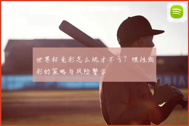 世界杯竞彩怎么玩才不亏?理性购彩的策略与风险警示