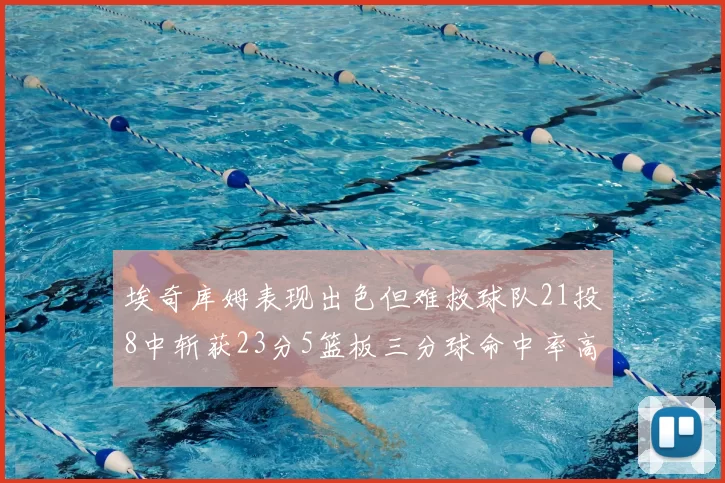 埃奇库姆表现出色但难救球队21投8中斩获23分5篮板三分球命中率高达45
