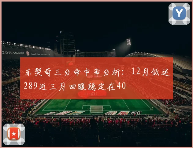 东契奇三分命中率分析：12月低迷289近三月回暖稳定在40