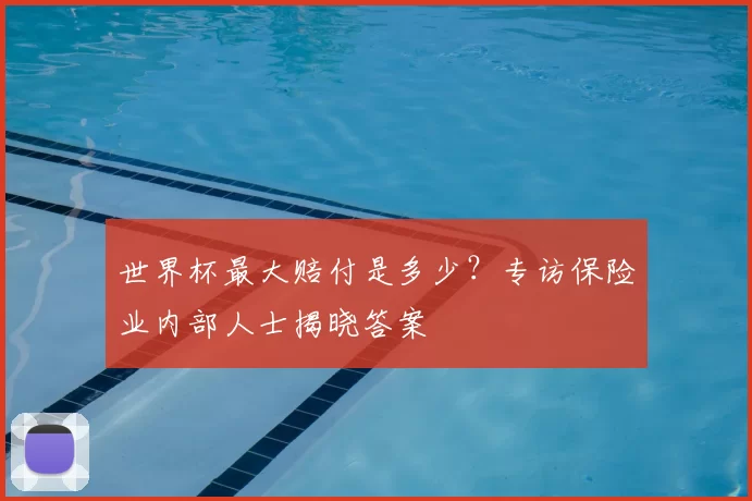 世界杯最大赔付是多少?专访保险业内部人士揭晓答案